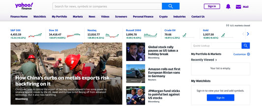 Article for Yahoo News/Finance