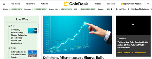 Article for Coindesk