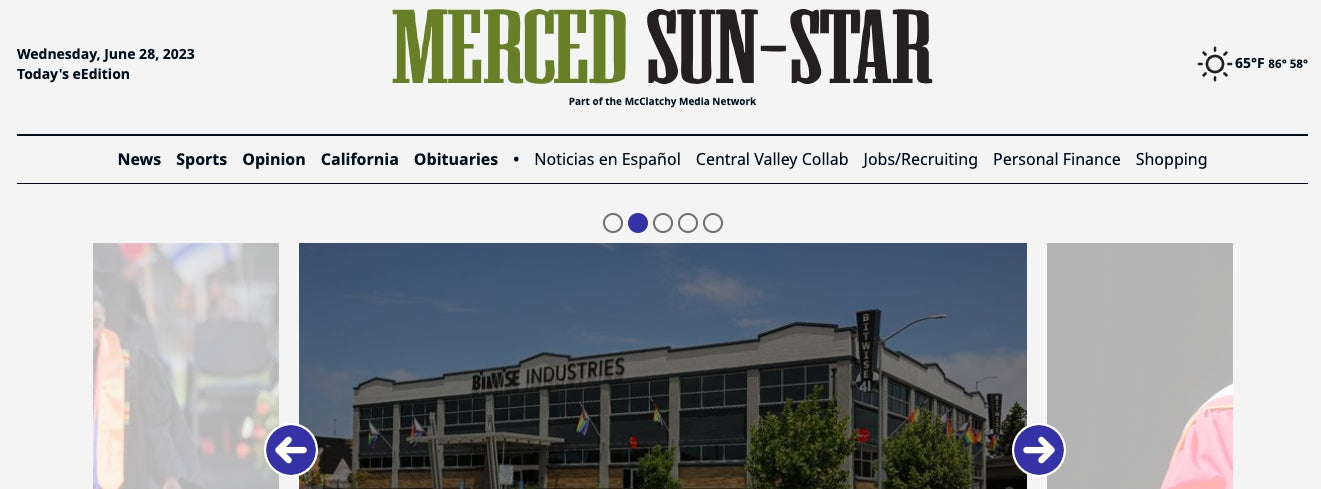 Article for Merced Sun-Star