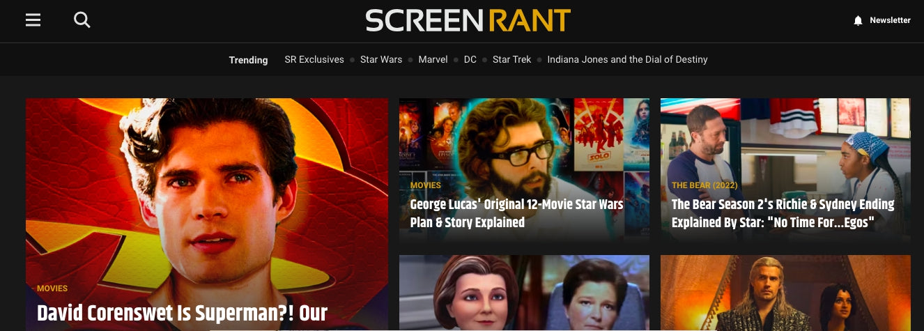Article for Screen Rant